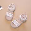 Children's Sandals 2024 Summer Girl Princess Embroider Flower Sandals Fashion National Retro Style Kid Causal Dress Flat Sandals
