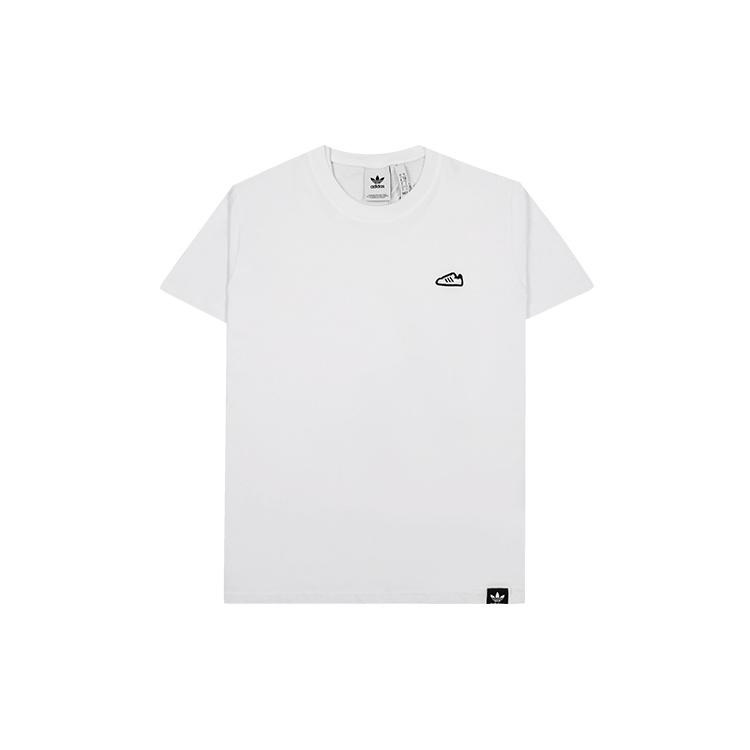 adidas originals SST Embroidered Short Sleeve White Men s FM3378 M