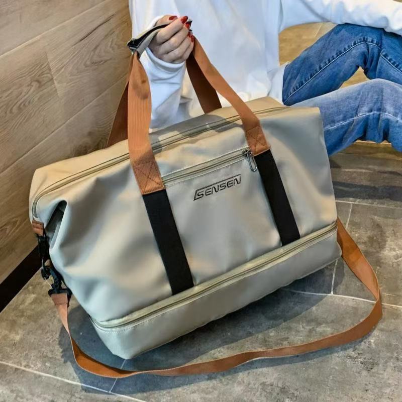 Canvas Oxford-Gewebe Kurzstrecken-Geschäftsreise Großraum-Gepäckaufbewahrungstasche Herren Sport-Fitness-Tasche Leicht Tragbar Wasserdicht