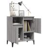 Vidaxl Chest of Drawers, Sonoma Oak Grey, 60X35X70 Cm, Wood-Based Material