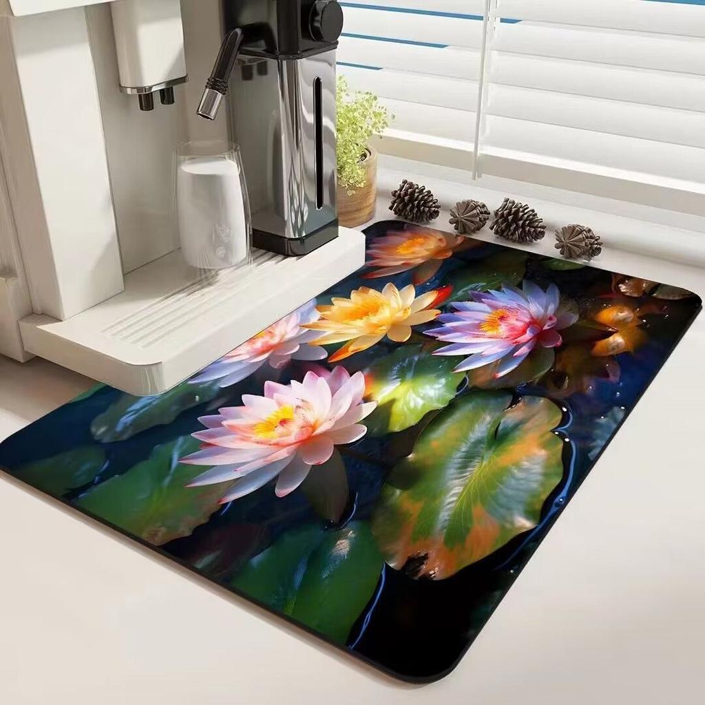 Super Absorbent Diatom Mud Soft Floor Mat Anti-Slip Rug Quick-Drying Absorbent Foot Pad Mats Dirt-resistant Erasable Big Carpet