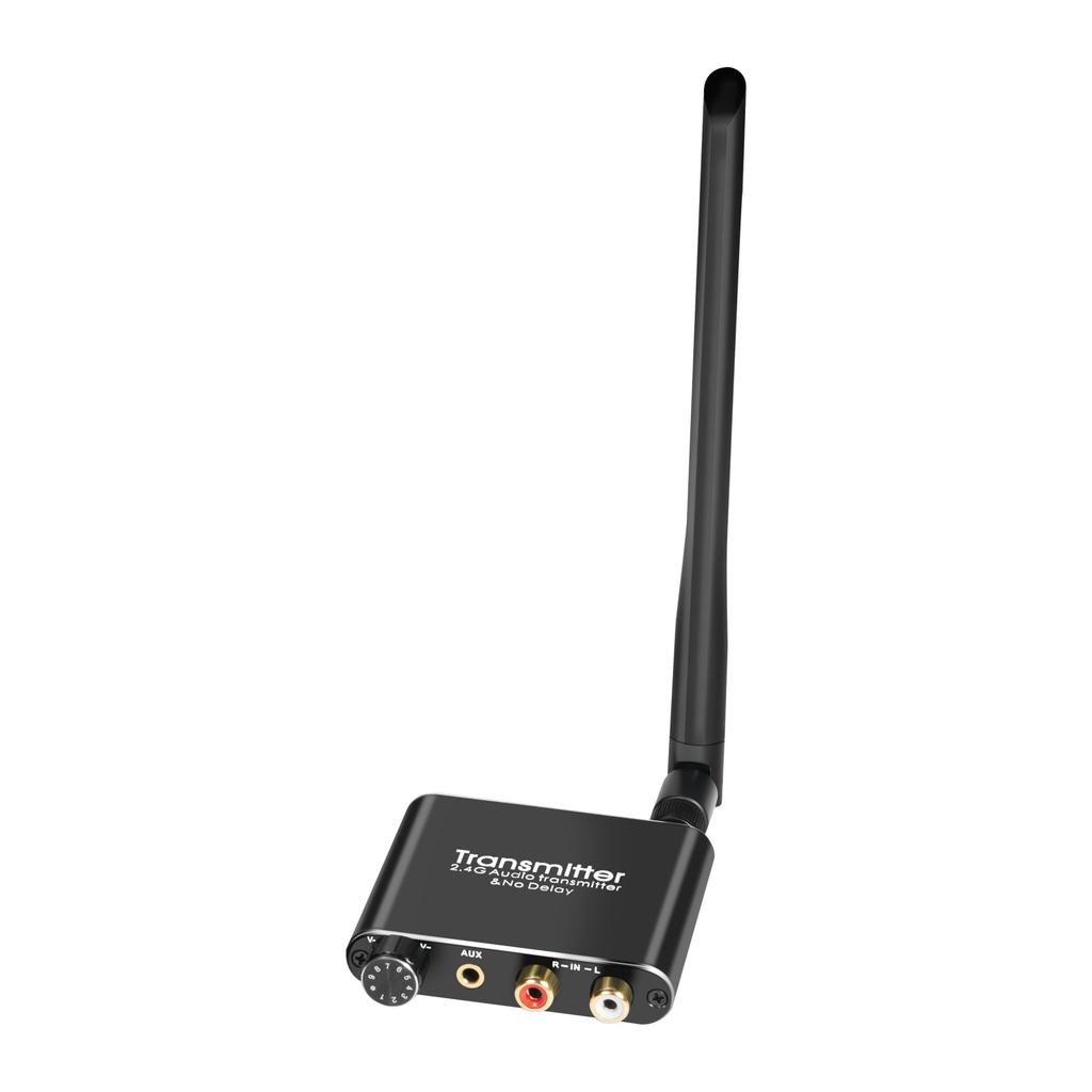 2,4 GHz Kabelloses Sound-Adapter-Sender-Empfänger-Set 50M Distanzen zum Verbinden von Lautsprechern, Verstärkern mit Projektoren