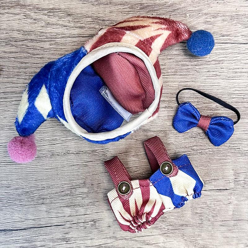 

For 10cm LABUBU Clothes Circus Throwing Joker Outfit Labubu4.0 Moon Shadow Mask clothing set decoration replace DIY accessories