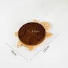 Creative and Cute Shape Black Walnut Solid Wood Turtle Insulation Mat Kettle Tea Coaster Tableware Anti-scald Table Ornaments