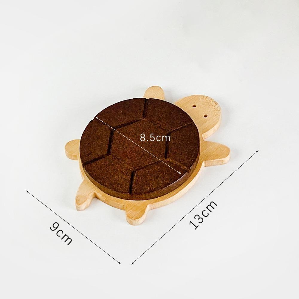 Creative and Cute Shape Black Walnut Solid Wood Turtle Insulation Mat Kettle Tea Coaster Tableware Anti-scald Table Ornaments