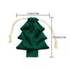 2026 New Atmosphere Christmas Tree Shaped Drawstring Gift Bags Christmas Tree Decoration Gift Bags