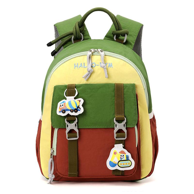 Childrens Nylon School Bag With Cute Design And Spacious Compartments For Toddlers