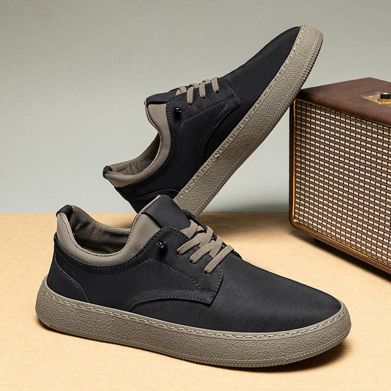 Mode Modischer Und Atmungsaktiver Schnür-Freizeitschuh Leicht Und Bequem Outdoor-Laufschuh Weichsohliger Und Strapazierfähiger Flacher Schuh