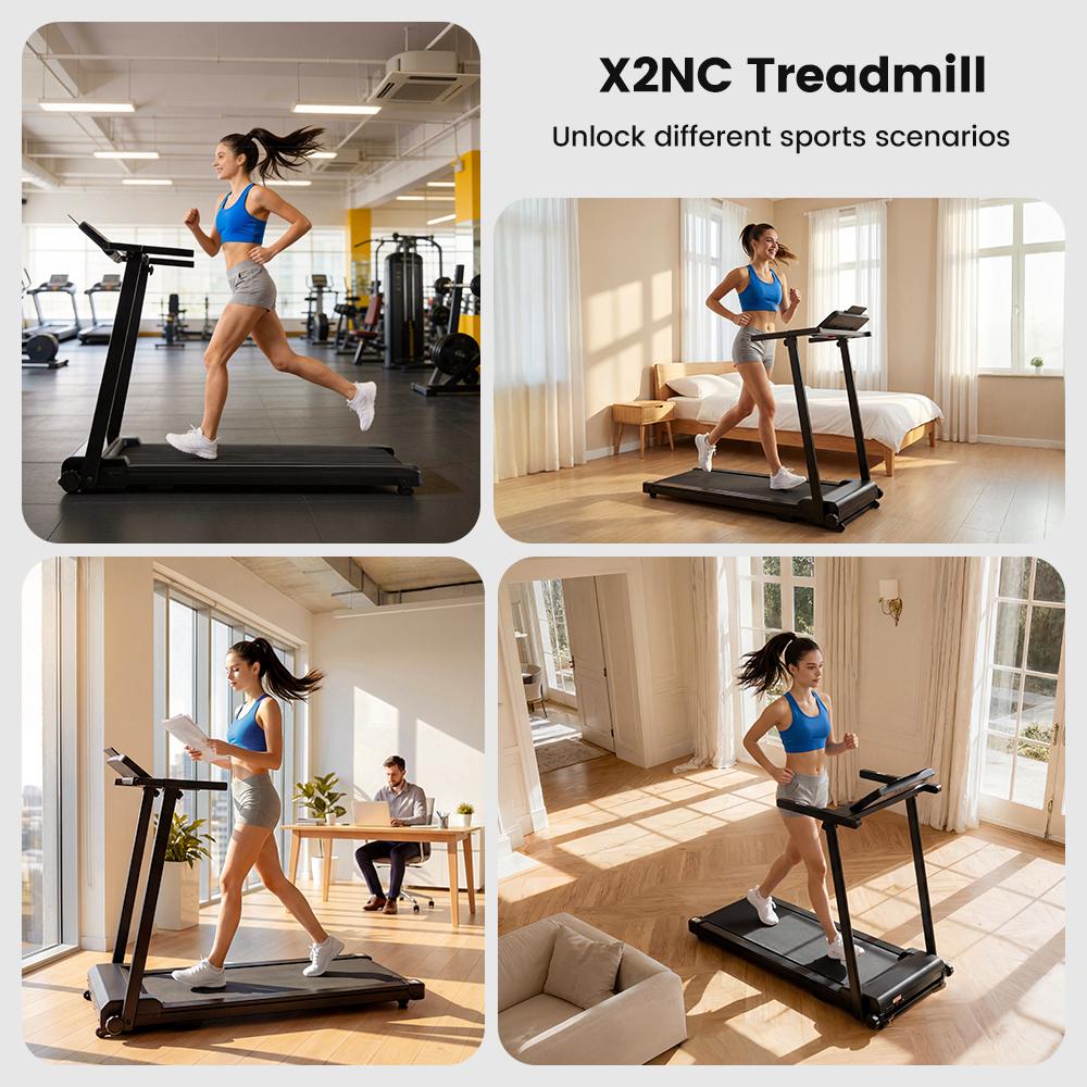 Formil X2NC Folding Treadmill with FitShow APP Manual Incline 1–12KM/H Running Machine LED Display Home Fitness Treadmill