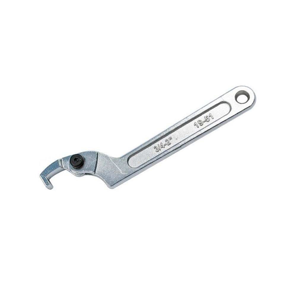

Adjustable Hook Spanner Wrench for Motorcycle Shocks with Non Slip Grip Handle 19-51 Square Head
