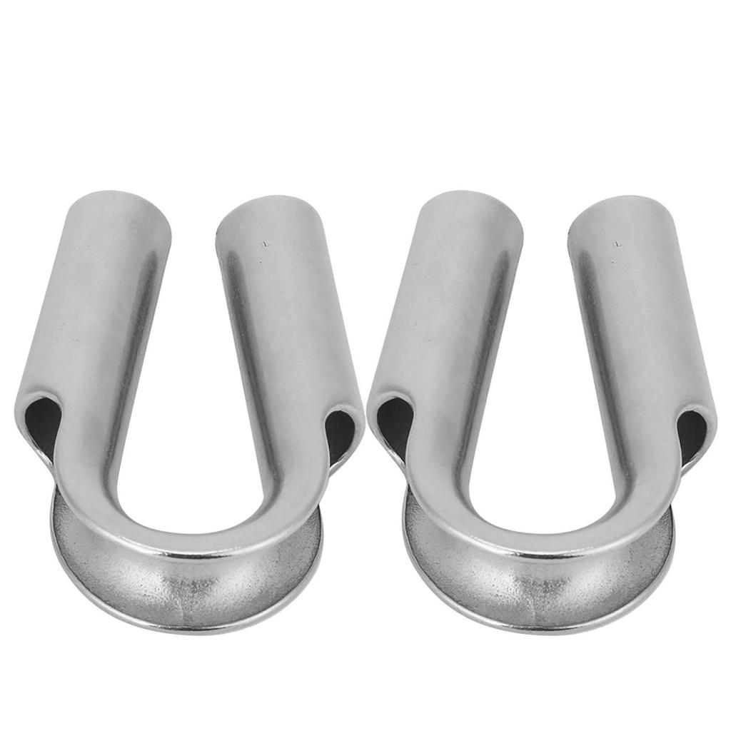304 Stainless Steel Tube Thimble For Winch Rope Boating Accessories(6mm 2pcs)