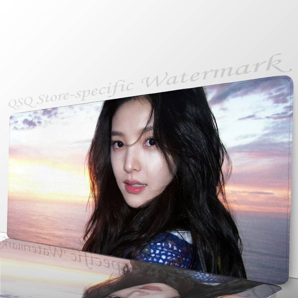 Female Celebrity Zhang Ruonan Mousepad Non-slip Suitable For Office Computers Laptops E-sports Game Desk Mats XXL Keyboard