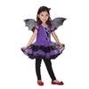Halloween Children's Show Costume Children's Party Costume Bat Suit Children's Purple Bat Skirt Wings Suit