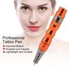 Delineador de ojos profesional semipermanente, lápiz para tatuajes de cejas y labios, máquina de tatuajes recargable, naranja