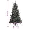 VidaXL Artificial Christmas Tree with Stand Green 180 Cm PVC345180