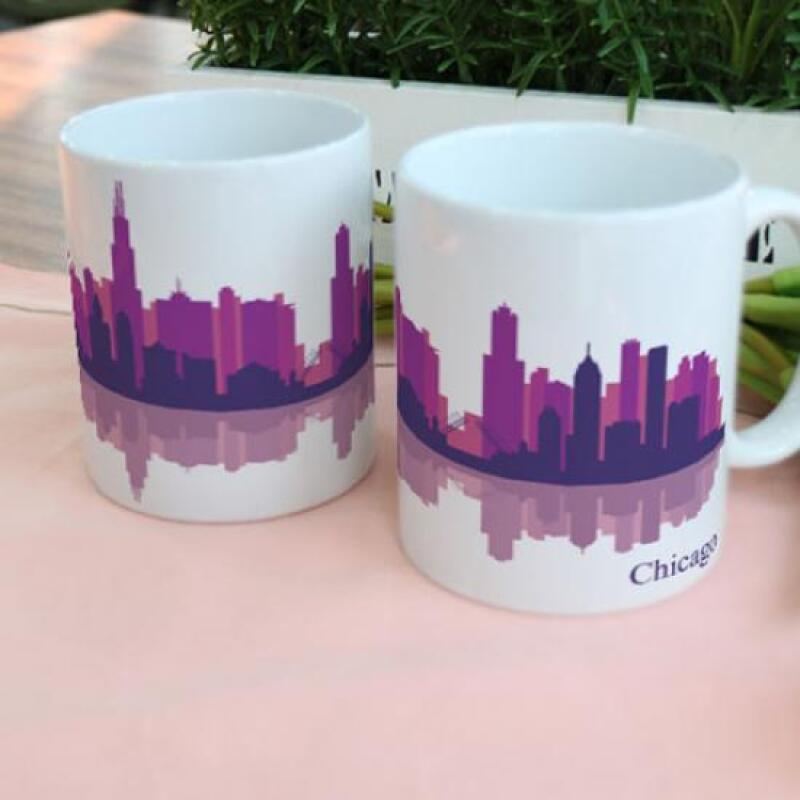 td862-Design Mug 2p-Travel to Chicago, USA