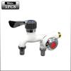 Toilet Faucet Double Outlet Double Control 2-in-1 Faucet Home Bathroom Hose Irrigation Accessory Plastic Connector