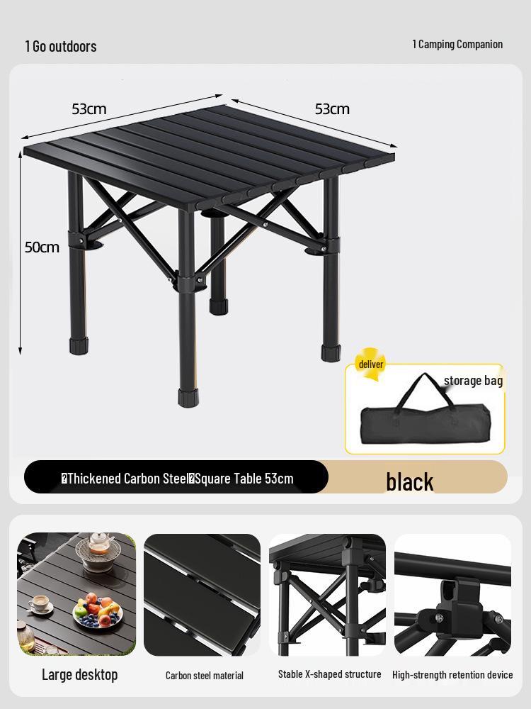 Portable Outdoor Folding Table Set for Camping, Picnic, and Barbecue Trips