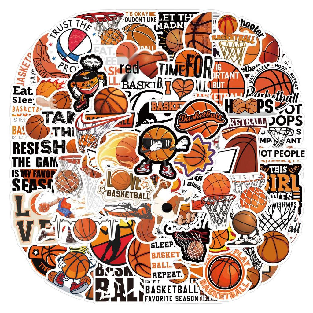 120 Sports Cartoon Basketball Stickers for Planners, Water Bottles, and Computers - Waterproof Decor Sheets