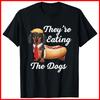 They're Eating The Dogs Dachshund Hotdog Wiener Dog Black Cotton T-Shirt Unisex T-Shirt