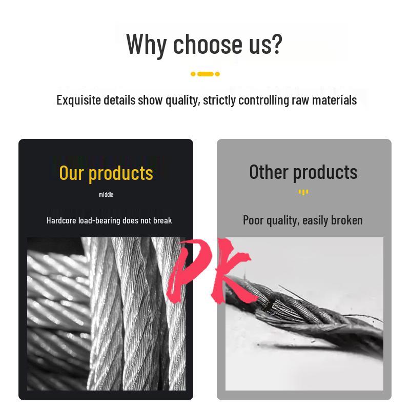 304 Stainless Steel Clothesline Wire Rope & Hand-Crank Balcony Drying Rack Replacement Accessories.