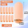 Finger Sleeves 8pcs Gel Thumb Finger Tubes for Golf Basketball Golf Cracked Finger Painting Working