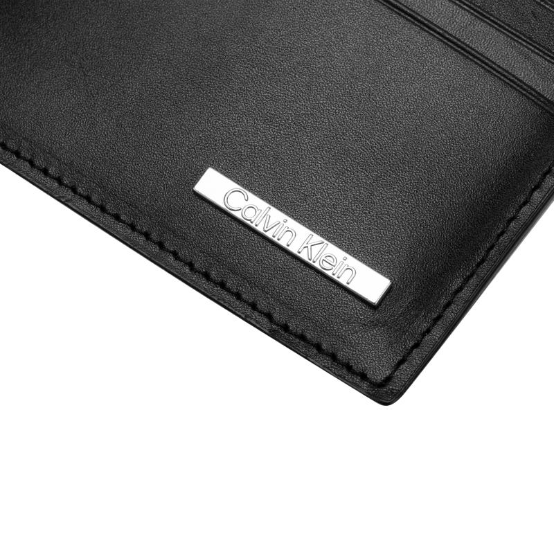 Calvin Klein Ss25 Business Casual Multi-Card Holder Leather Card Case Men Accessories Space-Black 4D1017G-UB1