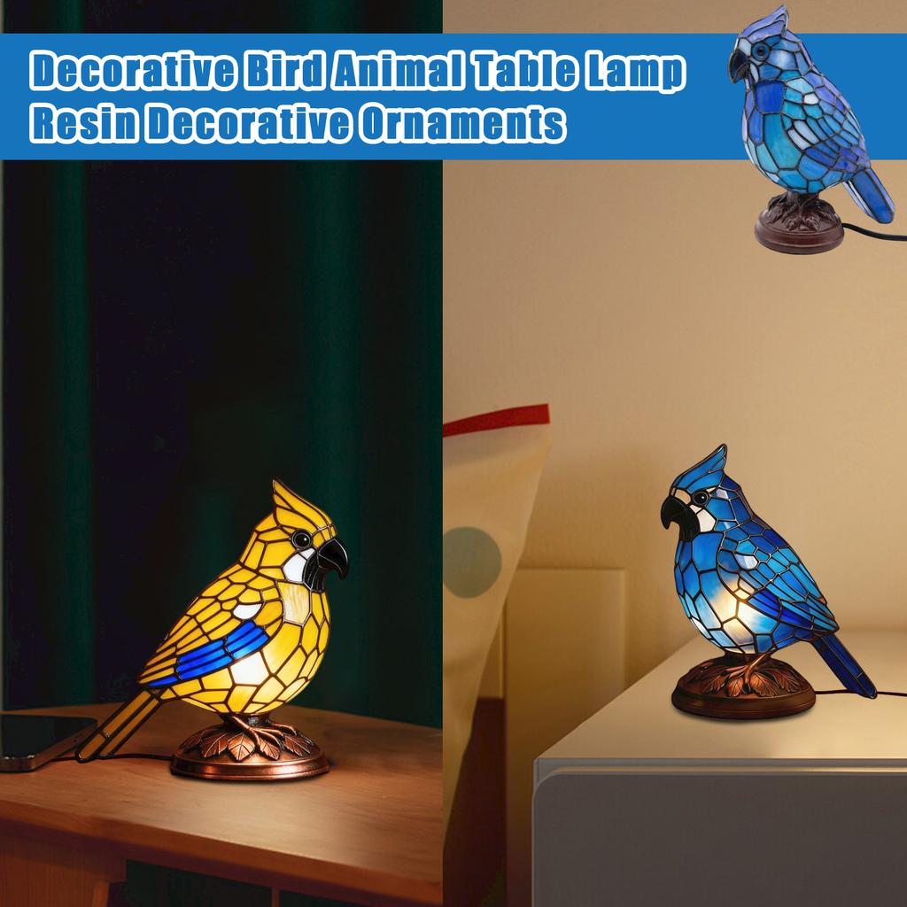 Dekorative Vogel Tier Tischlampe Harz Dekorative Ornamente