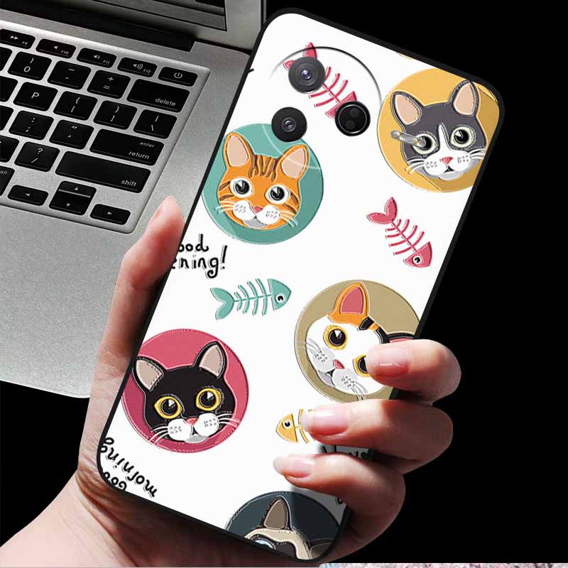 For Xiaomi Poco F7 Pro/ Poco F7 Ultra 5G 3D Relief Flower Emboss Soft Silicone Back Cover Case for Poco F7 Pro Ultra Relief Case