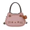 New matte cute cat fashion shoulder bag women's highend commuting light retro niche messenger bag