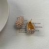 High-End Fashion Simple Metal Pearl Earrings Women'S Light Luxury Temperament Earrings Design Sense Versatile Jewelry Stud Earrings