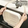 Foldable Hanging Sink Strainer Basket Colander Kitchen Food Fruit Residue Filter for Kitchen Organization Use