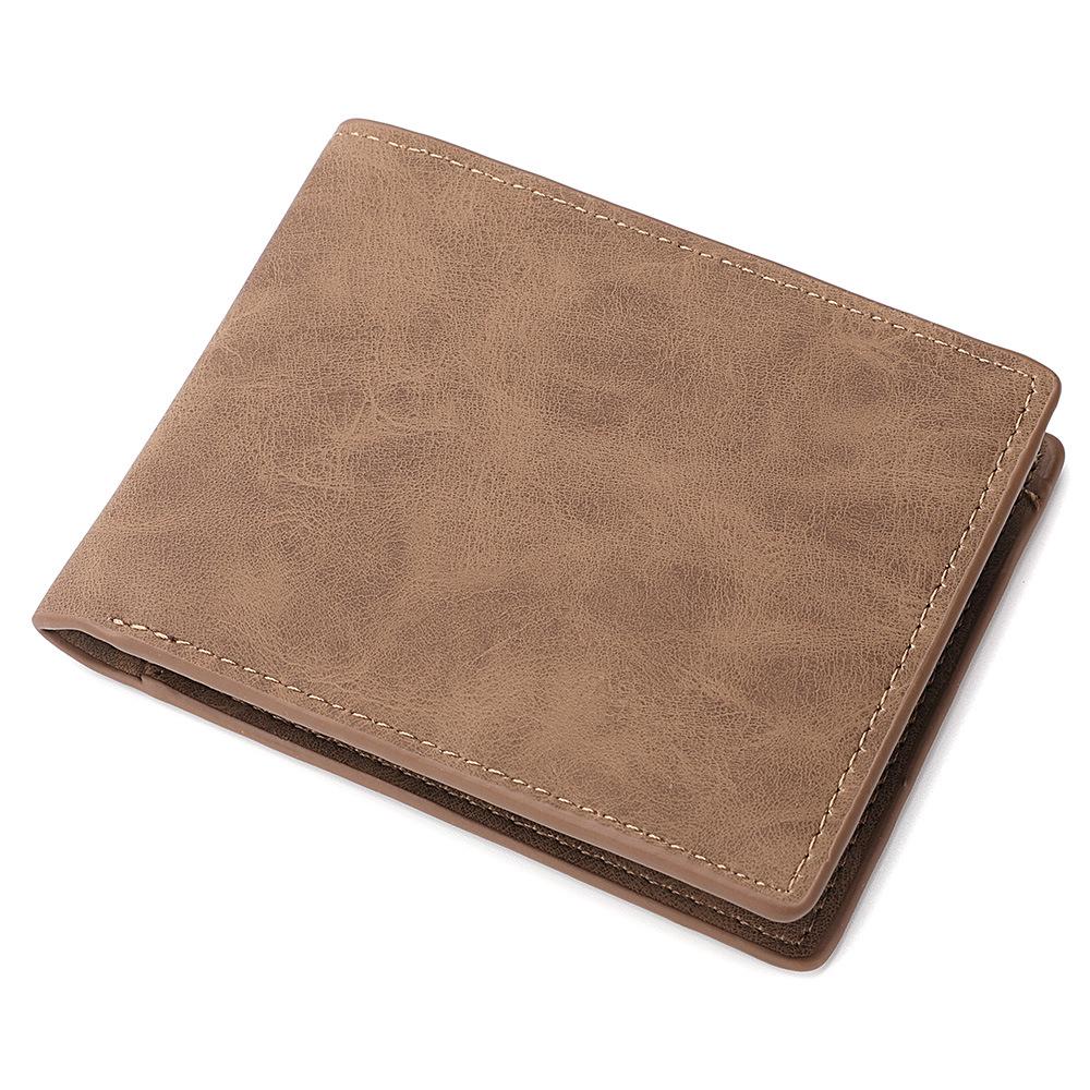 2023 Men's Genuine Leather Slim Zipper Wallet – Vintage Soft Short Coin Purse