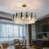 New living room chandelier 2024 round dining room led crystal lamp bedroom chandelier home decoration indoor lighting