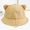 Cappello a secchiello in cotone con orecchie da gatto per adulti, cappello da pescatore per sport all'aperto, per guidare, andare in bicicletta, pescare, vacanze casual, cappello parasole