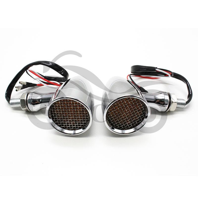 Harley Retro Cafe Aluminum Turn Signal Lights for Motorcycles