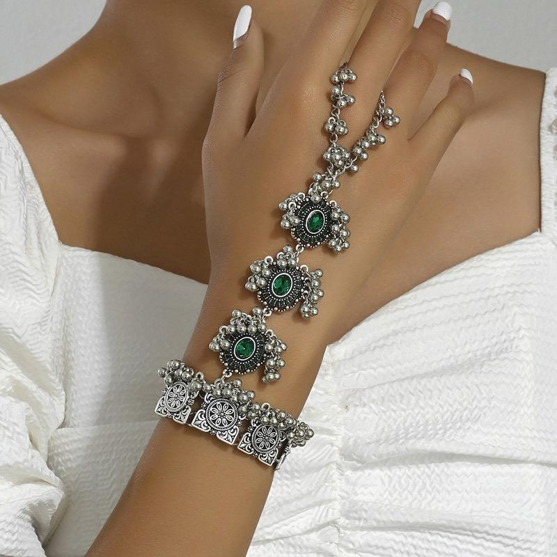 European, American and Middle Eastern Celebrity Style Retro Shining Accessories Drop Ear Temperament Bracelet Ring