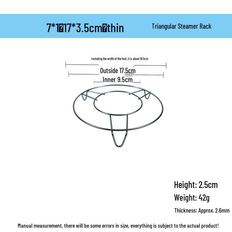 Grătar de gătit la abur nemagnetic din oțel inoxidabil de 15-25 cm pentru legume