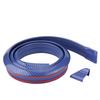 1.5mCelsius4.9ft Carbon   Soft Rubber Car Rear Roof   Spoiler Wing Lip Sticker Red