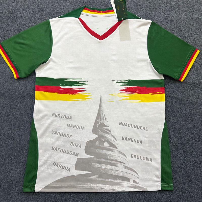 Cameroon White Short Sleeve 2025-26 Fan Jersey S-2XL XL белый