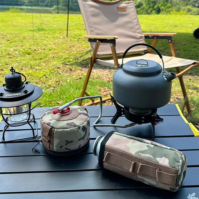 Gas Tank Protective Sleeve Camo Portable Outdoor Camping Storage Bag