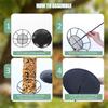 Pack Of 2 Practical Easy Installation Hanging Bird Feeders Simple Setups Metal Construction For Garden Placement