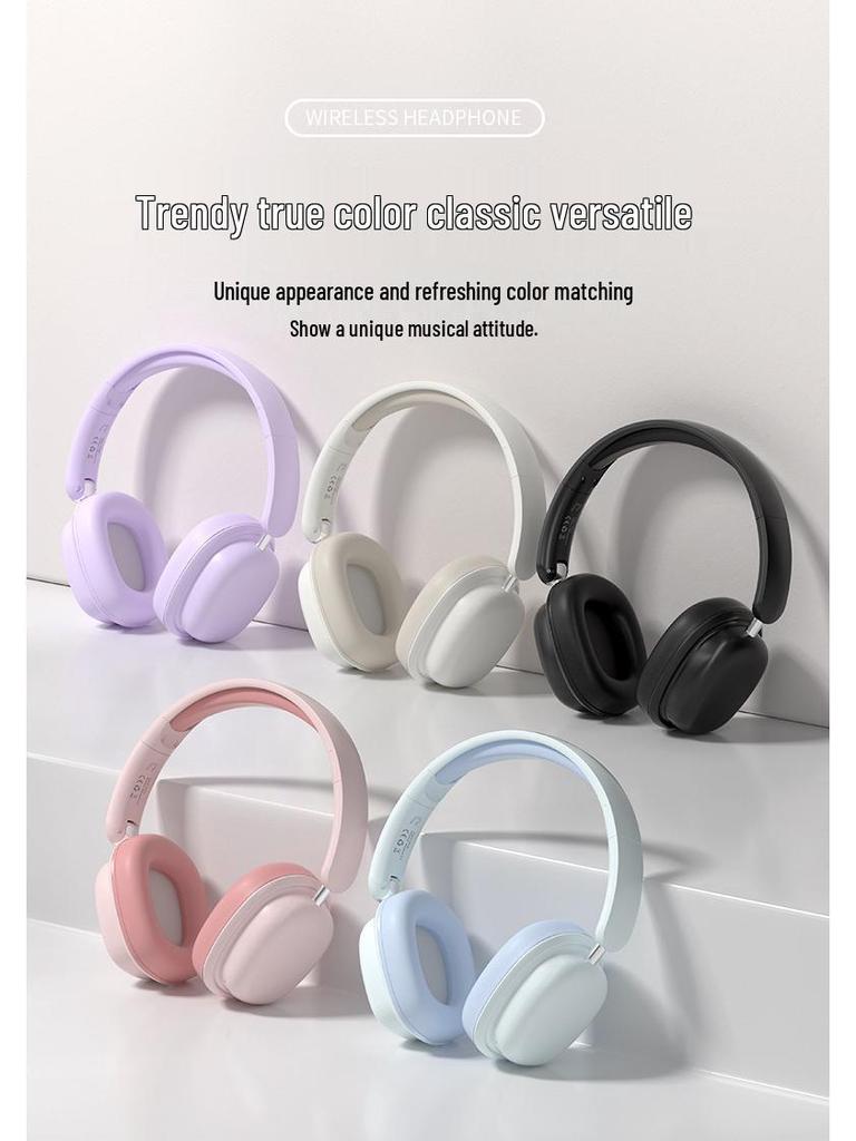 Kabellose Over-Ear Bluetooth-Kopfhörer mit Mikrofon und großem Akku für Gaming
