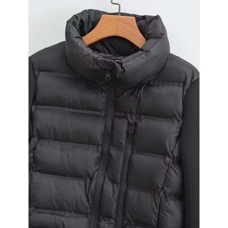 Fashion Style Autumn and Winter Fashion Trends New Arrival Women's Clothing Black Panel Cotton Jacket Outwear 3427809 800