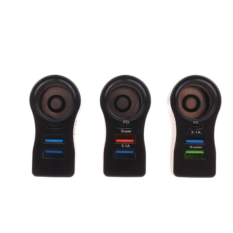 Dual Usb Car Charger Digital Display Car One To Three Cigarette Light 66W Car Multifunctional Charger