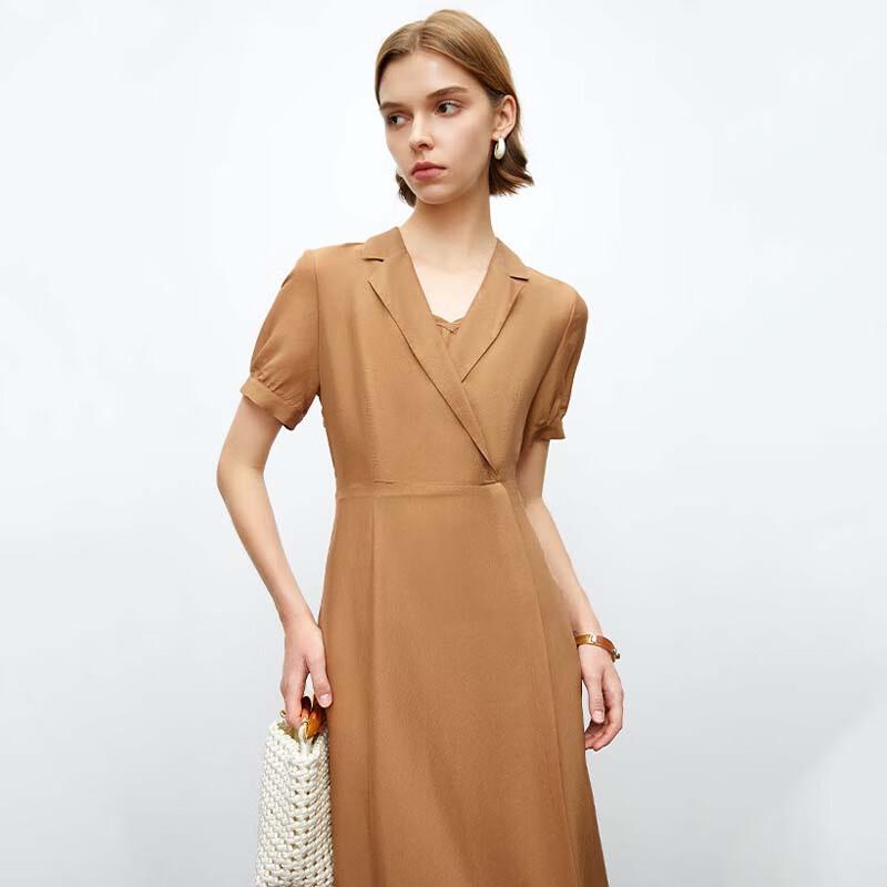 JESSIE French Style Lapel Waist Dress