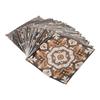 24Pcs Tile Sticker 15 X 15cm Waterproof Oil Resistant Retro Self Adhesive Wall Sticker for Home Bathroom Kitchen HZ035