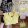 Solid Color Nylon Shoulder Bag Casual Commuting Handbag Trendy Women's Totes Bag  Ladies