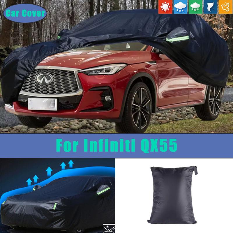 Für Infiniti QX55 Auto Vollständige Außenabdeckungen Outdoor Wasserdicht Staubdicht Sonnenschutz Regen Schnee Schutz Außen Auto Zubehör