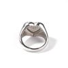 Hot-selling Copper Inlaid 5A Zircon Couple Ring Love Shape Niche Personality Trendy Cool Ring